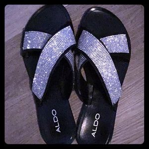 New ALDO bling diamond 💎 rhinestone slippers